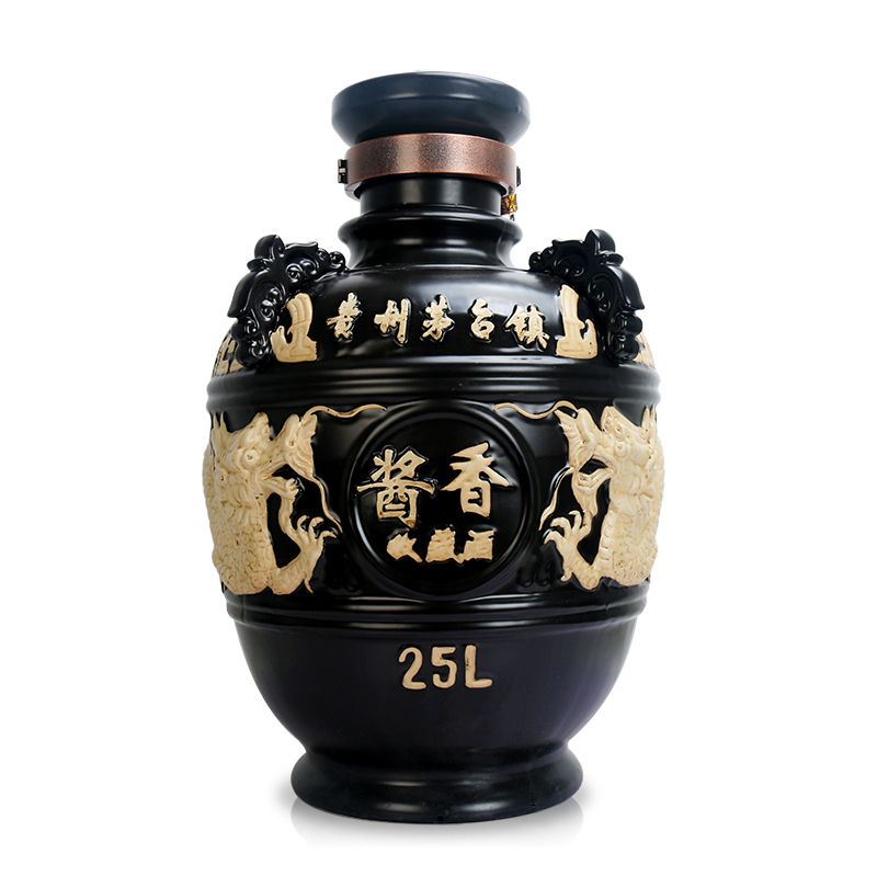 53°茅臺鎮帝皇玉酒封壇醬香酒20年（黑色）25L